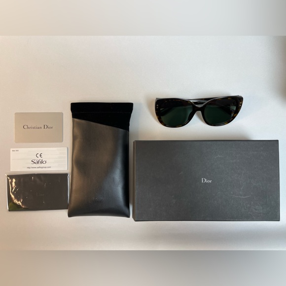 Christian Dior - Brown Square Sunglasses - Picture 1 of 16